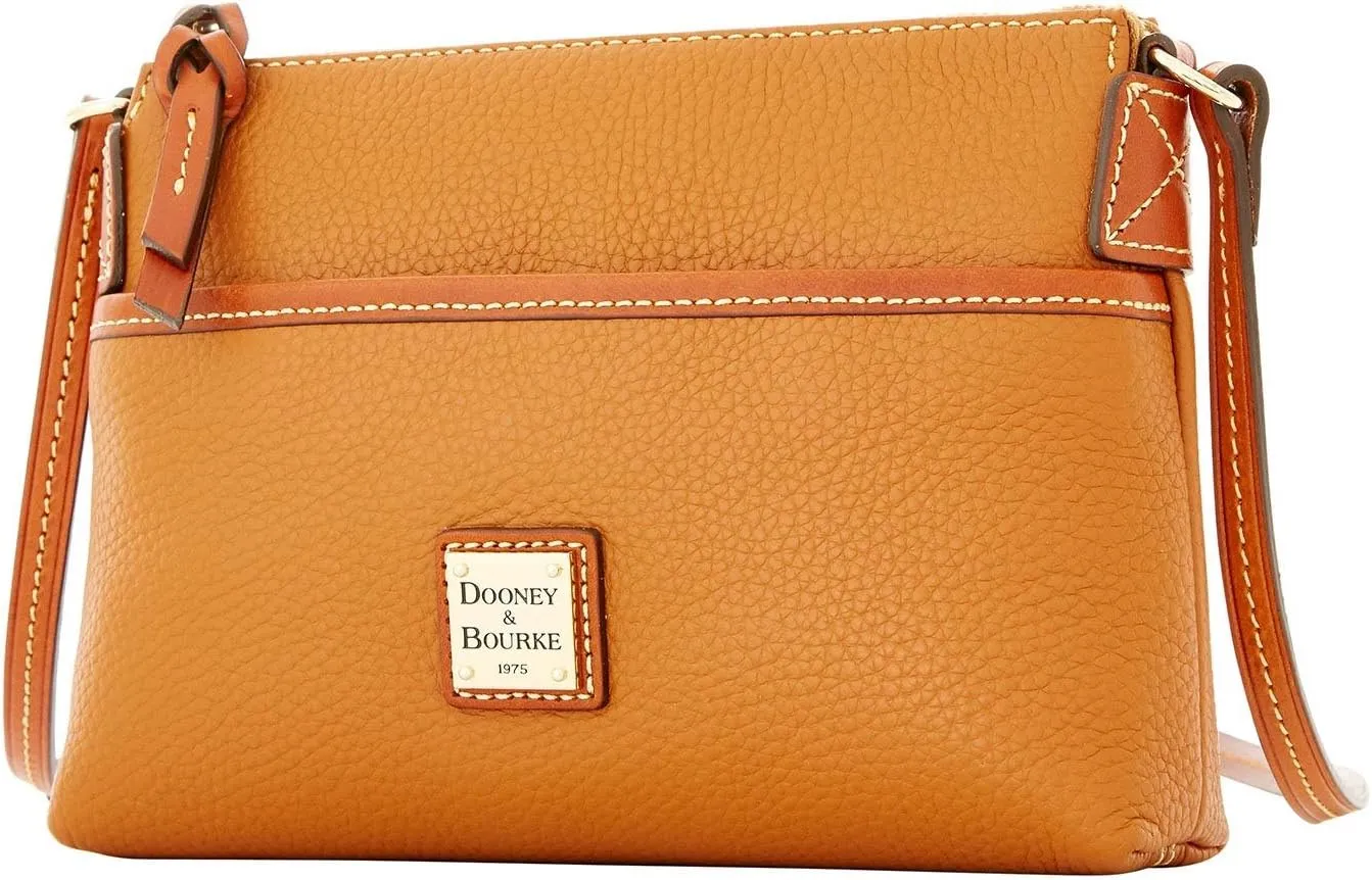 Dooney & Bourke Women's Crossbody Handbags, Pebble Grain Ginger Small Crossbody Bags for Women