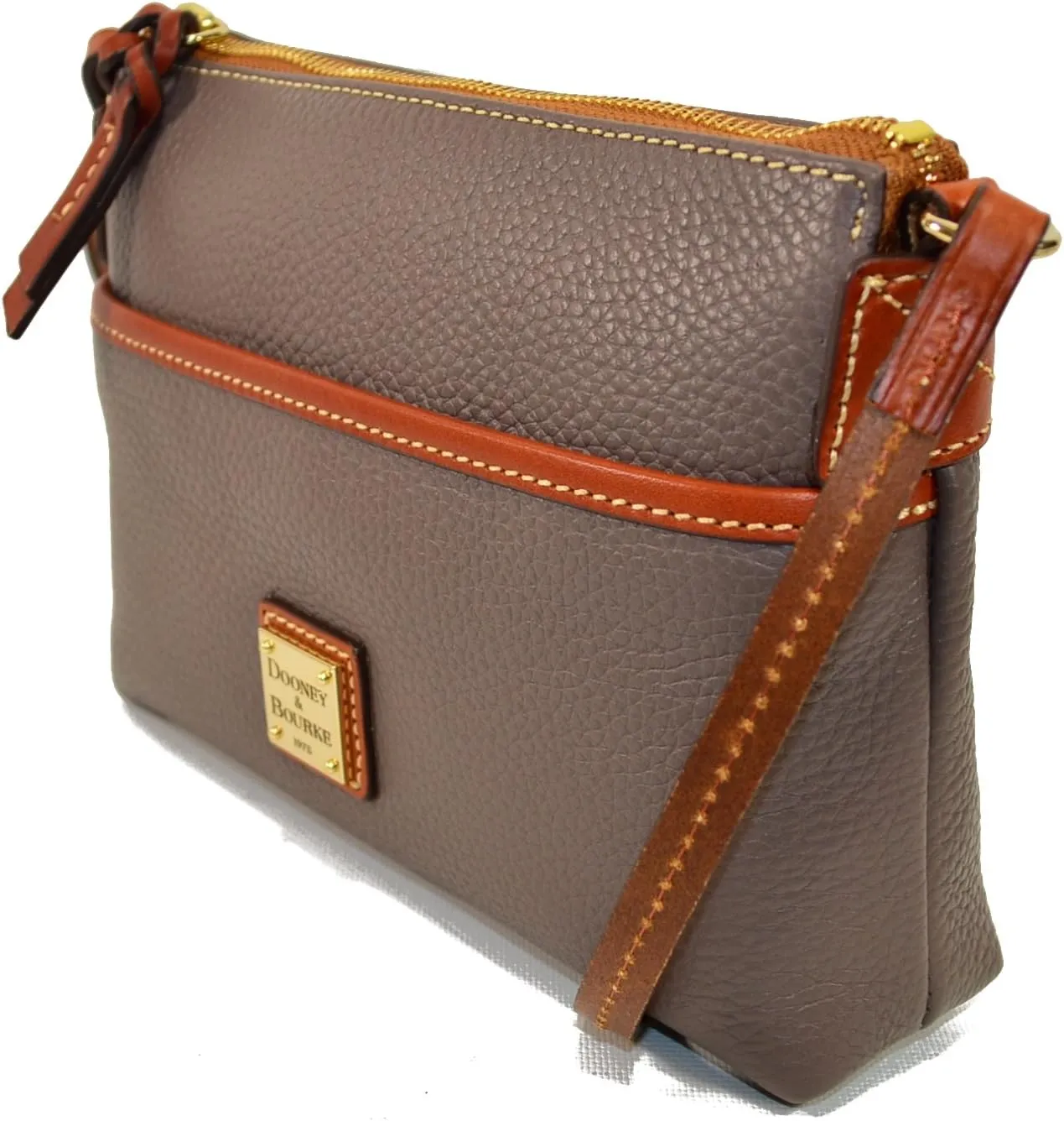 Dooney & Bourke Women's Crossbody Handbags, Pebble Grain Ginger Small Crossbody Bags for Women