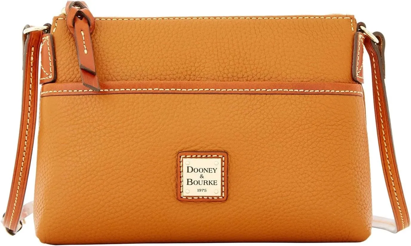 Dooney & Bourke Women's Crossbody Handbags, Pebble Grain Ginger Small Crossbody Bags for Women