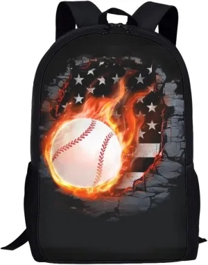 Dreaweet Baseball Backpack Youth Boys Middle School Backpack for Boys 8-12,Cool Design Backpack for School Teens Boys School Bag Student Book Bag Lightweight Shoulder Bag