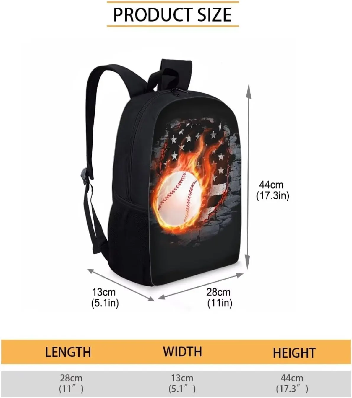 Dreaweet Baseball Backpack Youth Boys Middle School Backpack for Boys 8-12,Cool Design Backpack for School Teens Boys School Bag Student Book Bag Lightweight Shoulder Bag