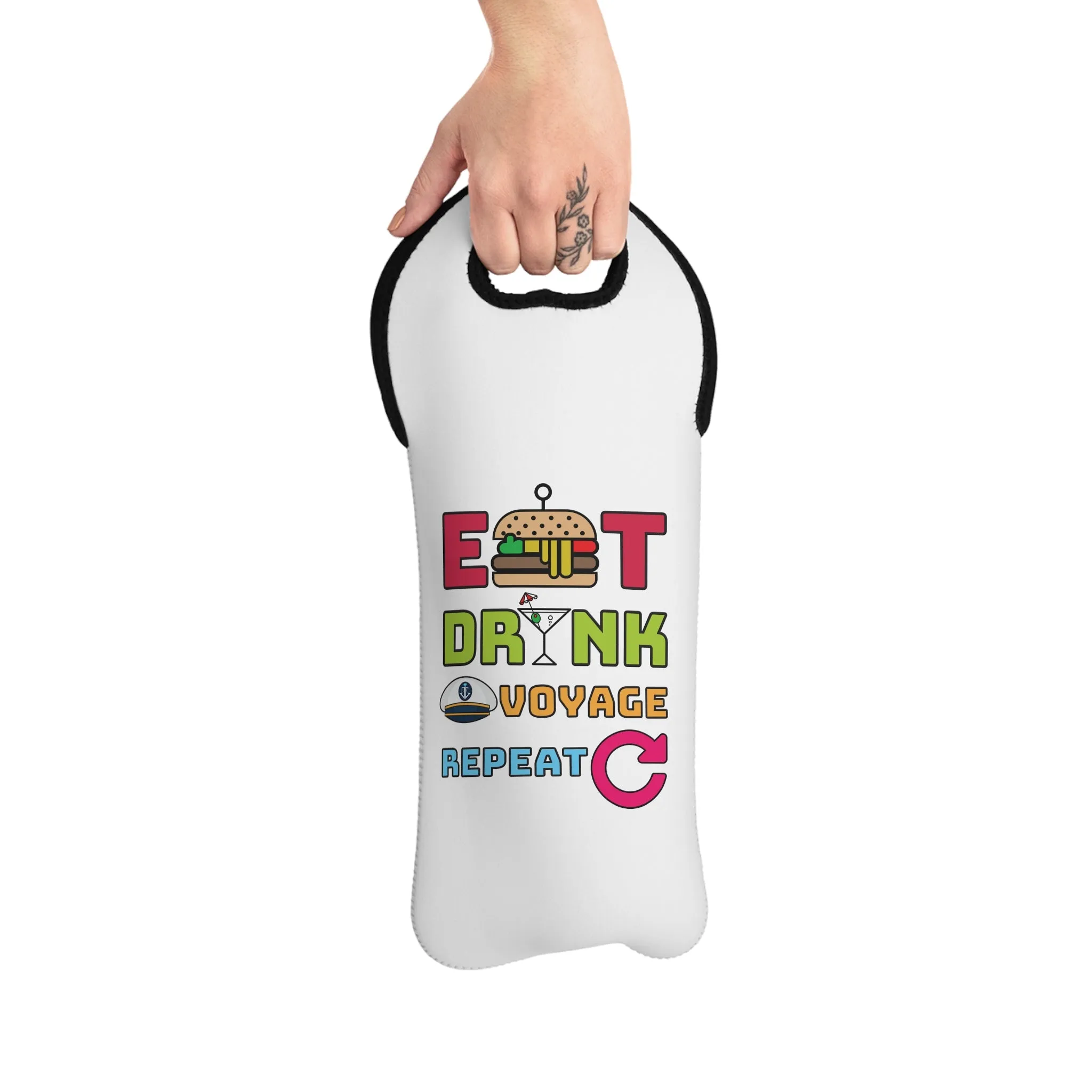 Eat Drink Voyage RepeatWine Tote Bag