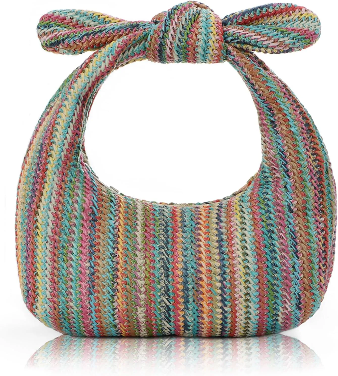 Emprier Bow Clutch Purse for Women Summer Beach Handbags Woven Clutch for Party Wedding Vacation 2025