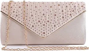 Fashion Rhinestones Clutch Purses for Women Fancy Evening Bag Party Envelope Handbags