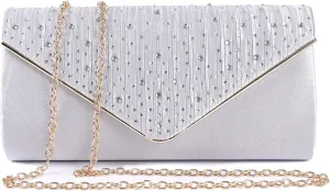 Fashion Rhinestones Clutch Purses for Women Fancy Evening Bag Party Envelope Handbags