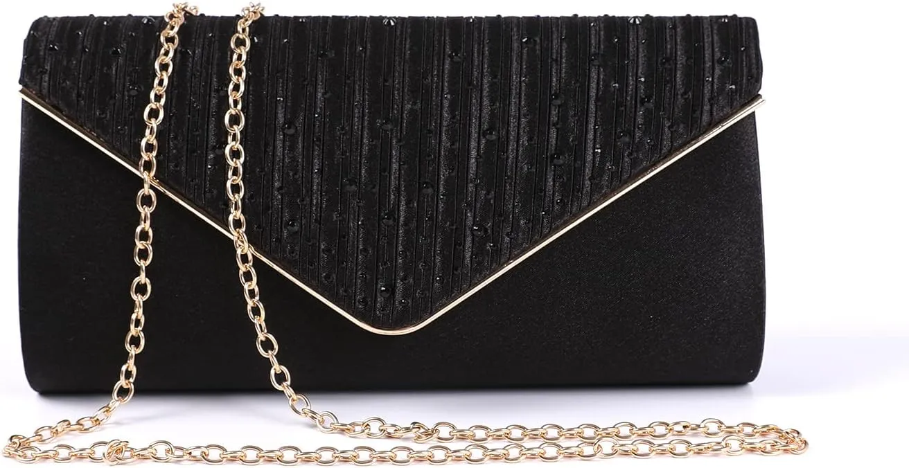 Fashion Rhinestones Clutch Purses for Women Fancy Evening Bag Party Envelope Handbags