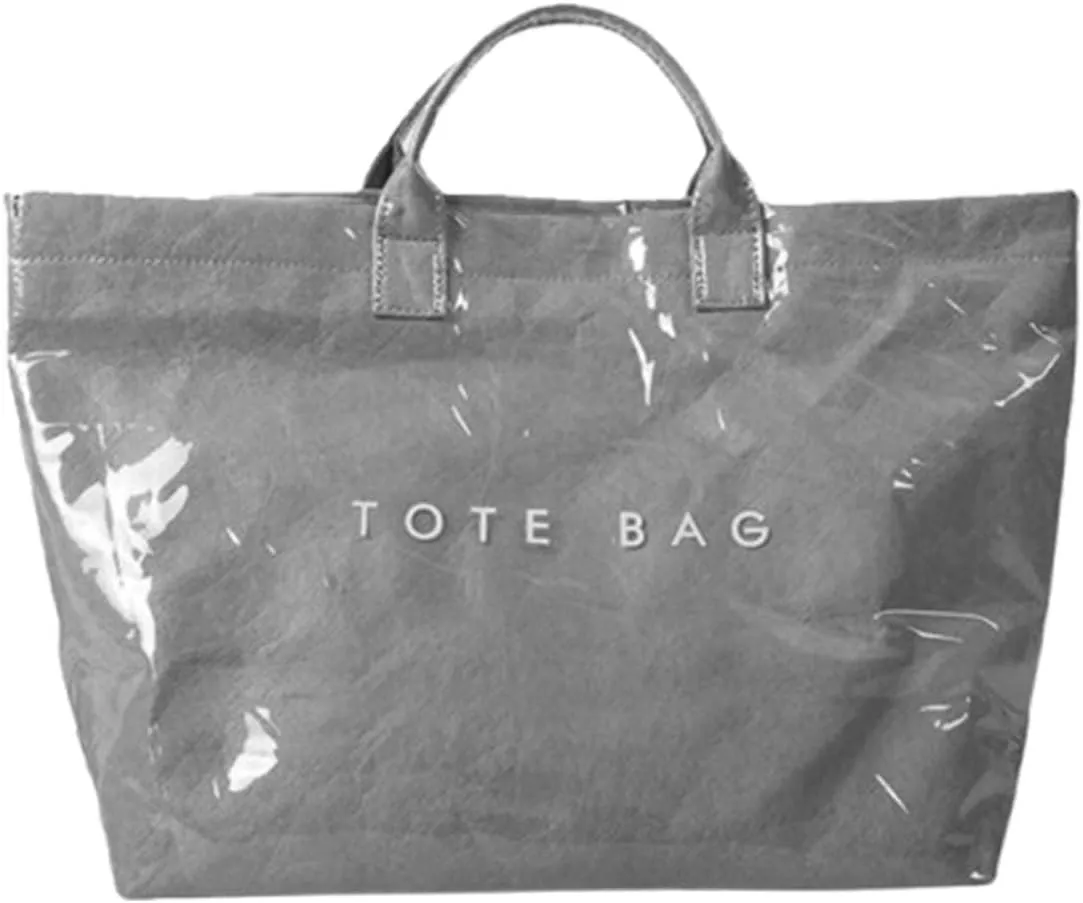 Fashion waterproof letter tote bag Stellaya women's PVC kraft paper handbag and shoulder Fashion Retro Bag