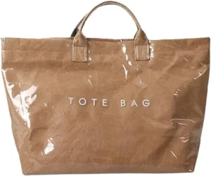 Fashion waterproof letter tote bag Stellaya women's PVC kraft paper handbag and shoulder Fashion Retro Bag