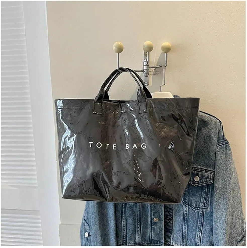 Fashion waterproof letter tote bag Stellaya women's PVC kraft paper handbag and shoulder Fashion Retro Bag