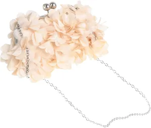 Flower Evening Clutch Bag Women Party Wedding Shoulder Bag Purses for Women Blue