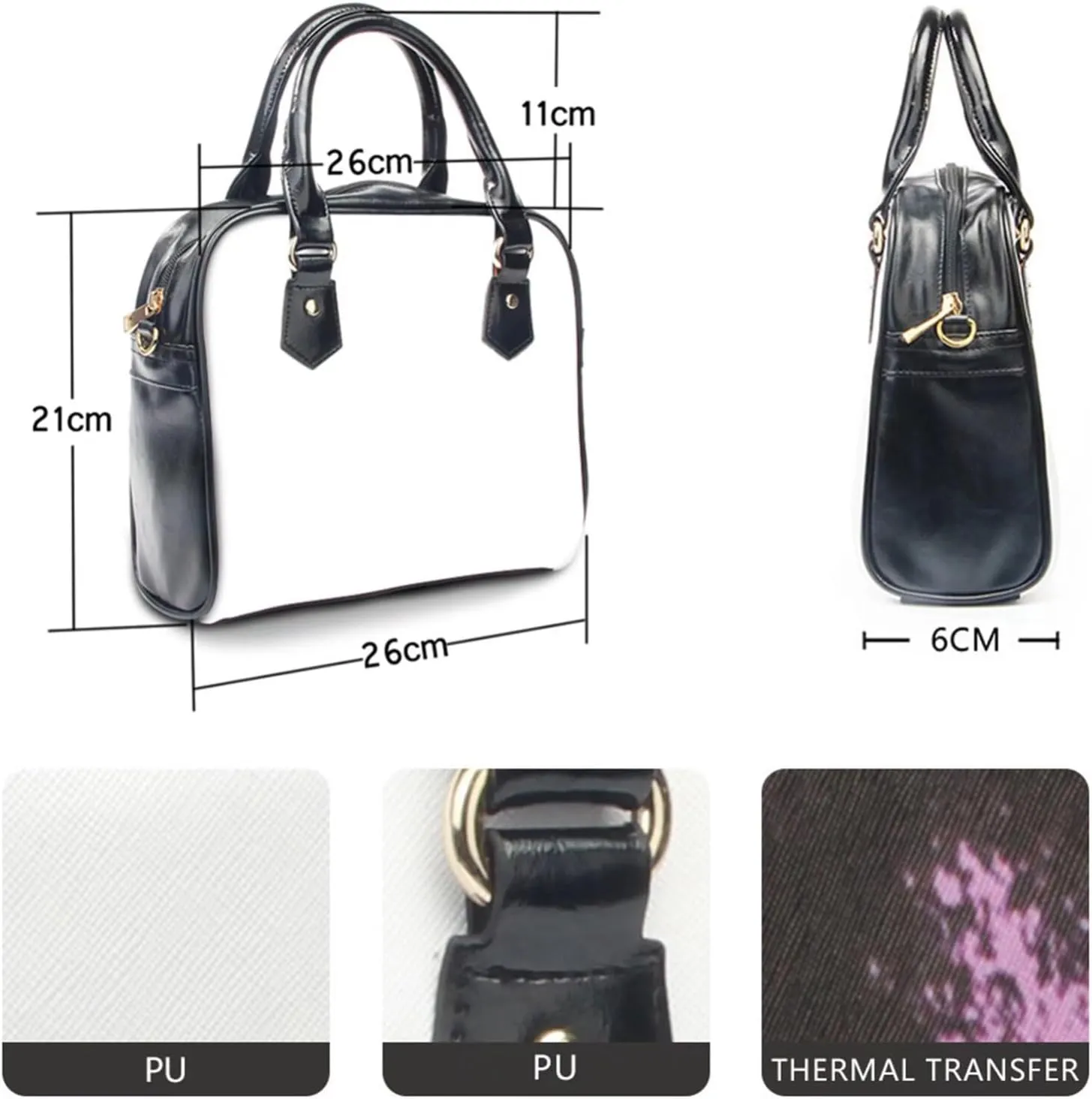 Forchrinse Daisy Love Heart Satchel Handbag for Women Ladies Top Handle Satchel Purse Pu Leather Crossbody Shoulder Bags