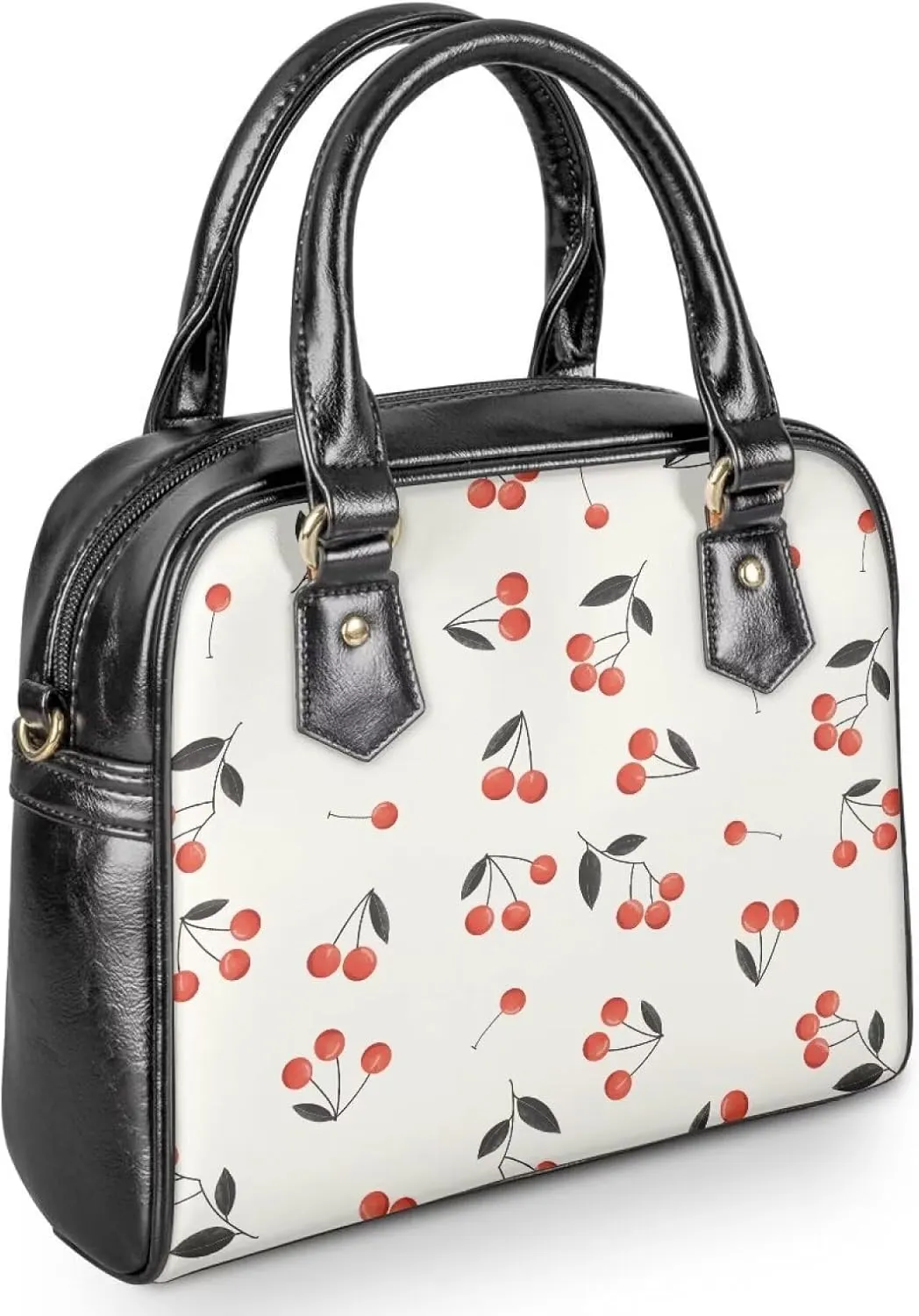 Forchrinse Daisy Love Heart Satchel Handbag for Women Ladies Top Handle Satchel Purse Pu Leather Crossbody Shoulder Bags