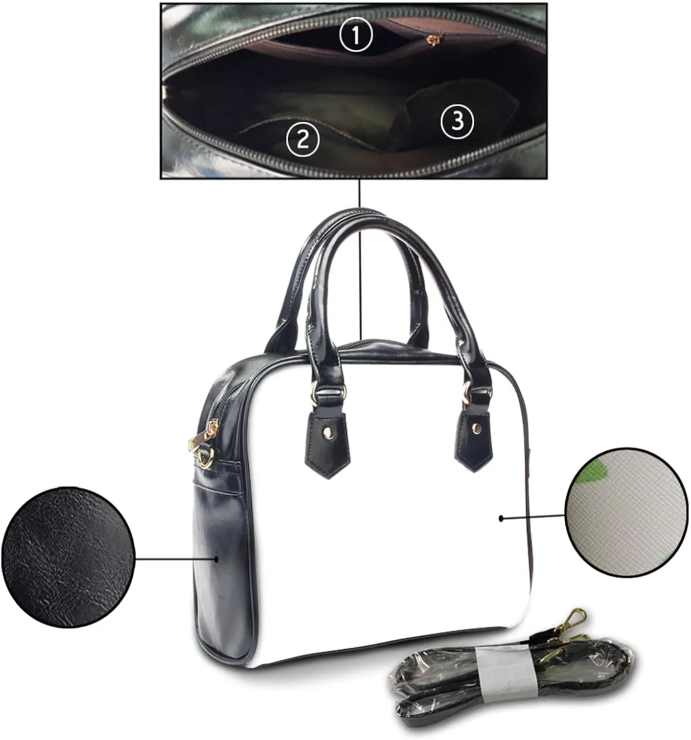 Forchrinse Daisy Love Heart Satchel Handbag for Women Ladies Top Handle Satchel Purse Pu Leather Crossbody Shoulder Bags