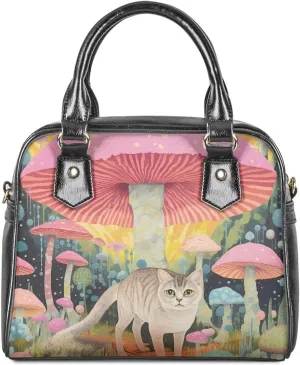 Forchrinse Daisy Love Heart Satchel Handbag for Women Ladies Top Handle Satchel Purse Pu Leather Crossbody Shoulder Bags