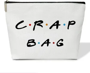 Friends Show Merchandise Cosmetic Bag for Friends Themed Gifts Canvas Make up Bag with Zipper Travel Toiletry Bag with Lining Friends Makeup Bag Christmas Easter Birthday Gifts for Friends Fans - M760