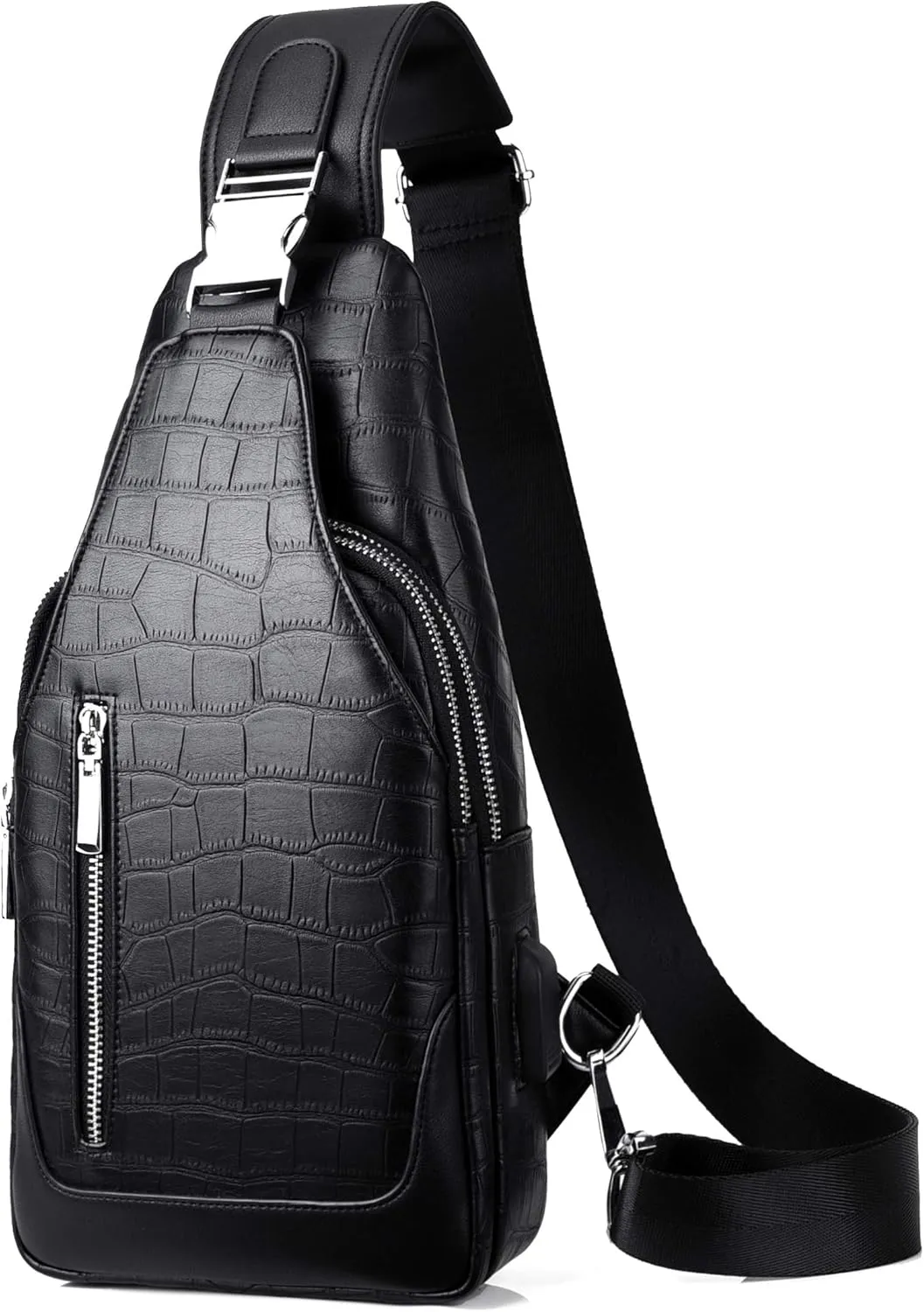 FSD.WGsling Backpack for Men Chest Bag Crossbody Shoulder Bags Travel Bag Purse for Men with Water Resistant