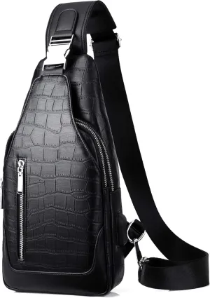 FSD.WGsling Backpack for Men Chest Bag Crossbody Shoulder Bags Travel Bag Purse for Men with Water Resistant