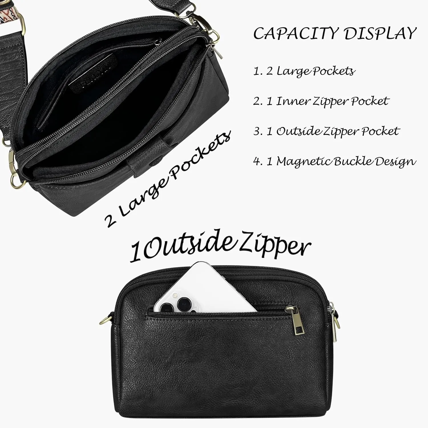 FUKUYIN Small Crossbody Bags for Women Vegan Leather Shoulder Purses Women's Crossbody Handbags