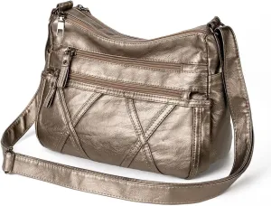 Gladdon Small Crossbody Bags for Women Leather Shoulder Purses Vegan Womens Cross body Bag Lightweight
