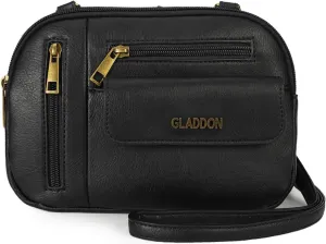 Gladdon Small Crossbody Bags for Women Multi Pocket Shoulder Purses Leather Lady Satchel Handbags Trendy