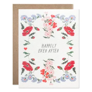 Happily Ever After Card (Poppy   Cornflower)