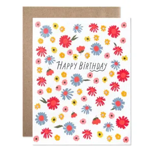 Happy Birthday Carla Floral Card