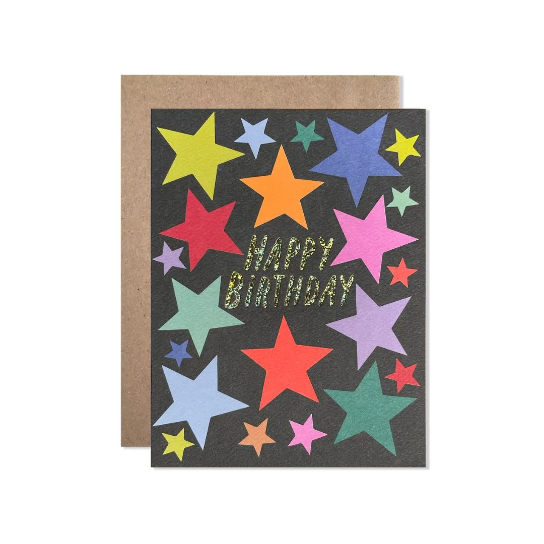 Happy Birthday Stars Card
