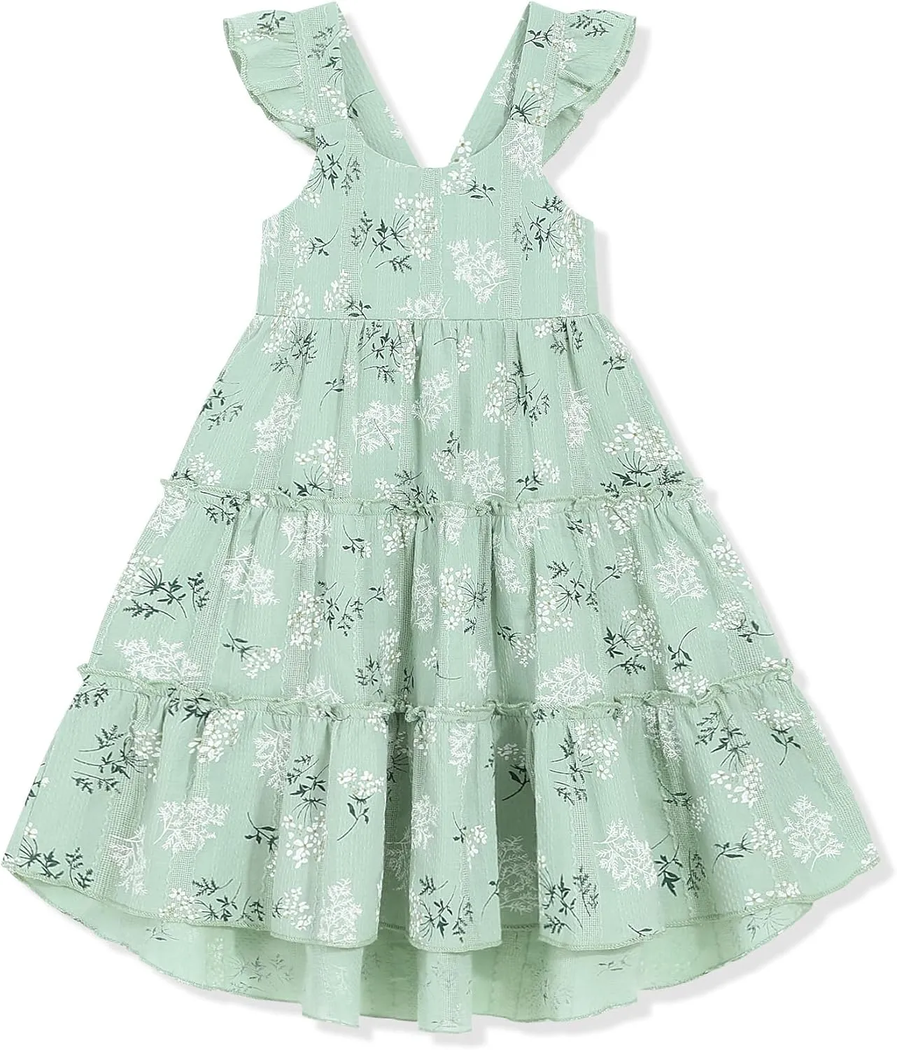 Hipea Toddler Baby Girls' Dresses Outfits Sleeveless Backless Colour Block Dress Kids Casual Beach Dresses