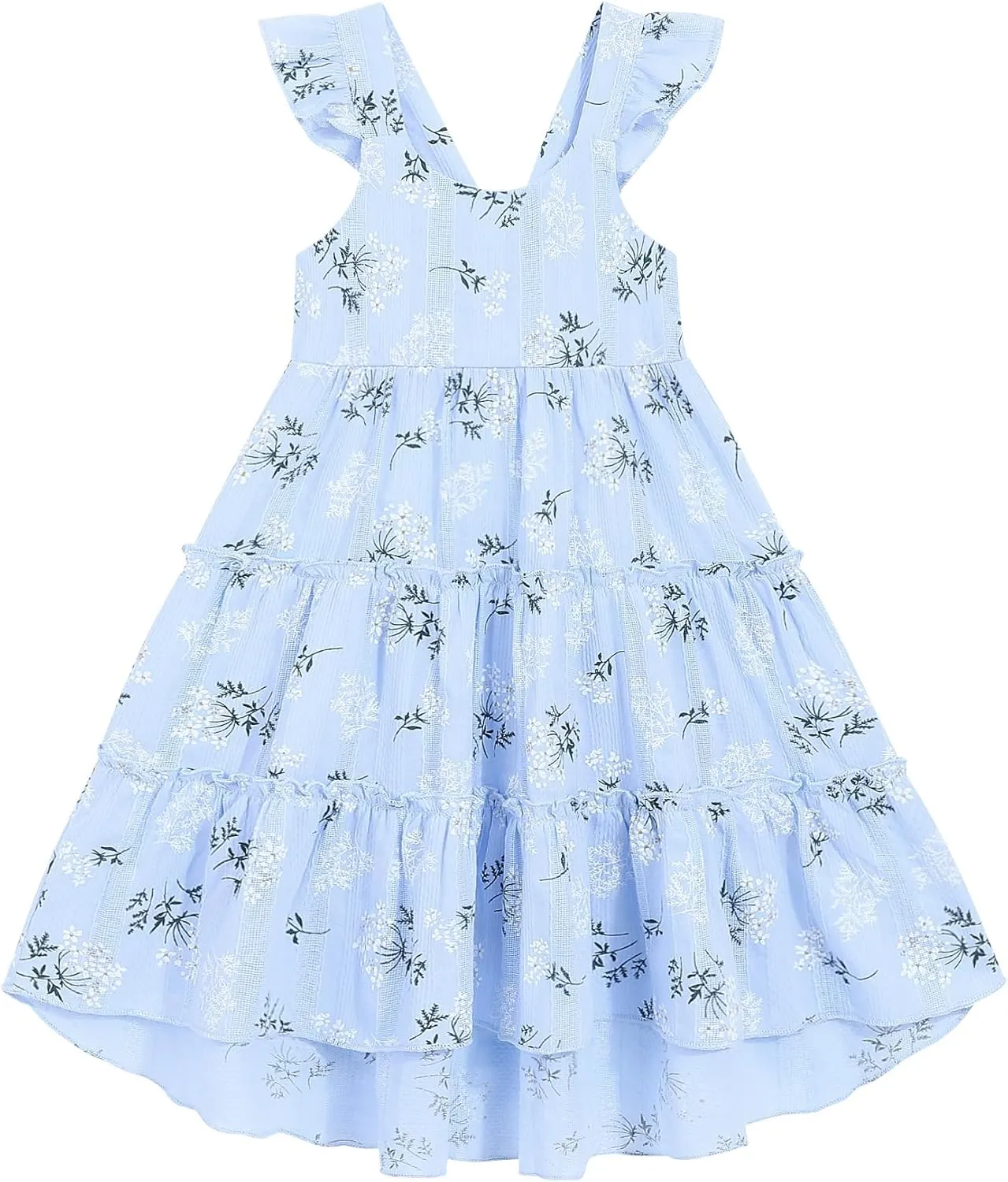 Hipea Toddler Baby Girls' Dresses Outfits Sleeveless Backless Colour Block Dress Kids Casual Beach Dresses