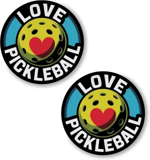 I Love Pickleball Pin Button 2.25 inch 2-Pack  Pinback Button for Jeans Pants Shirt Backpack  Sport Pins for Clothes Hat Cap ID45000
