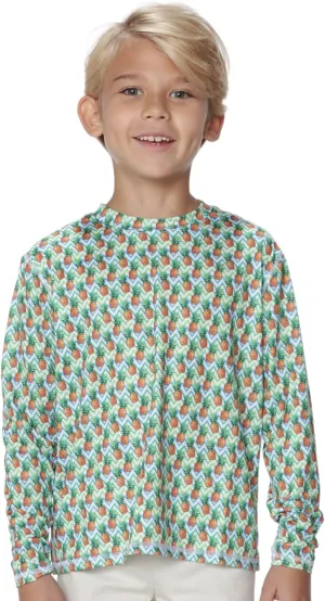 INGEAR Boys' Rash Guard with UPF 50  Sun Protection, Quick-Dry Swim Shirts for Boys, Lightweight and Dry Fit Sizes XS-XL