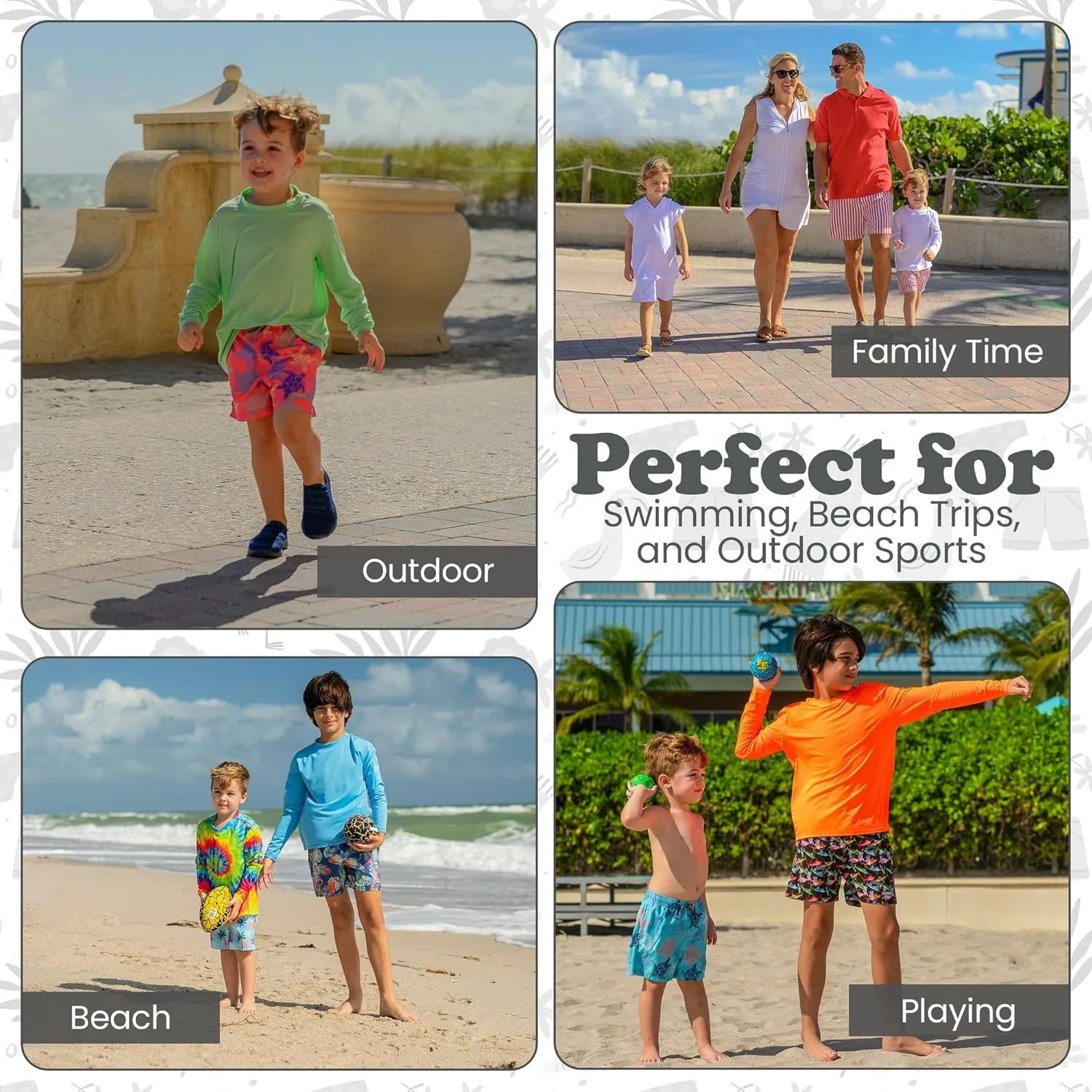 INGEAR Boys' Rash Guard with UPF 50  Sun Protection, Quick-Dry Swim Shirts for Boys, Lightweight and Dry Fit Sizes XS-XL