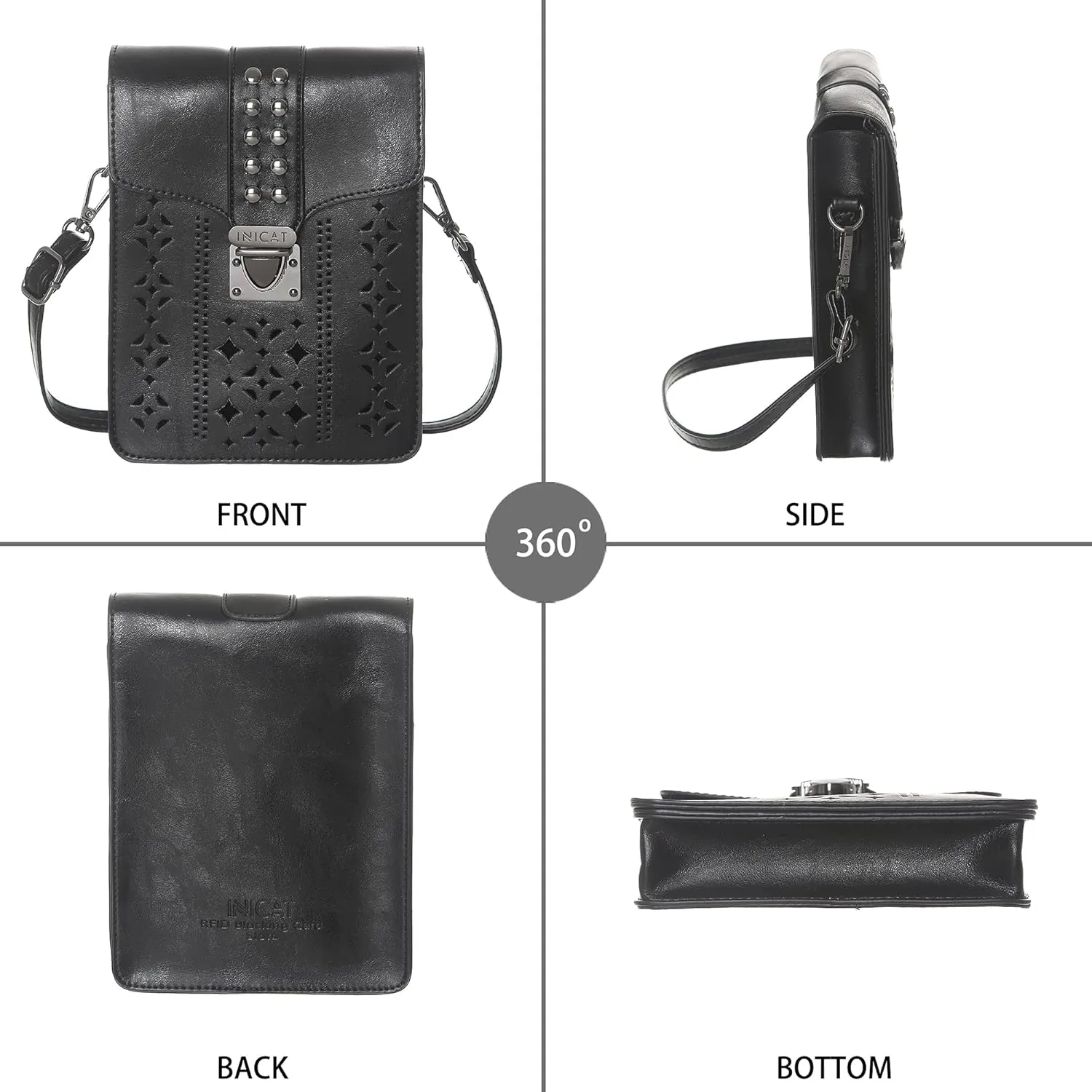 INICAT Small Crossbody Bags for Women Gifts for Teenage Girls Leather Cell Phone Purse