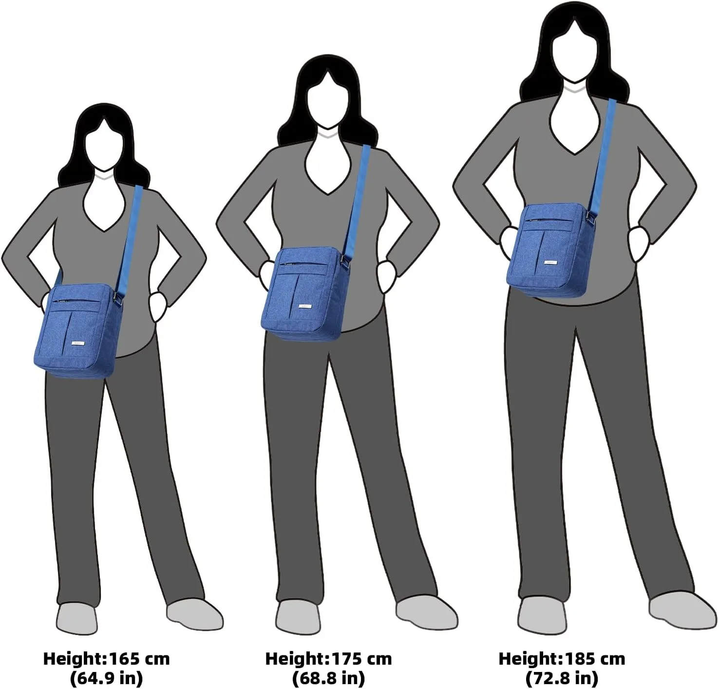 KL928 Men's Messenger Bag - Crossbody Shoulder Bags Travel Bag Man Purse Casual Sling Pack for Work Business