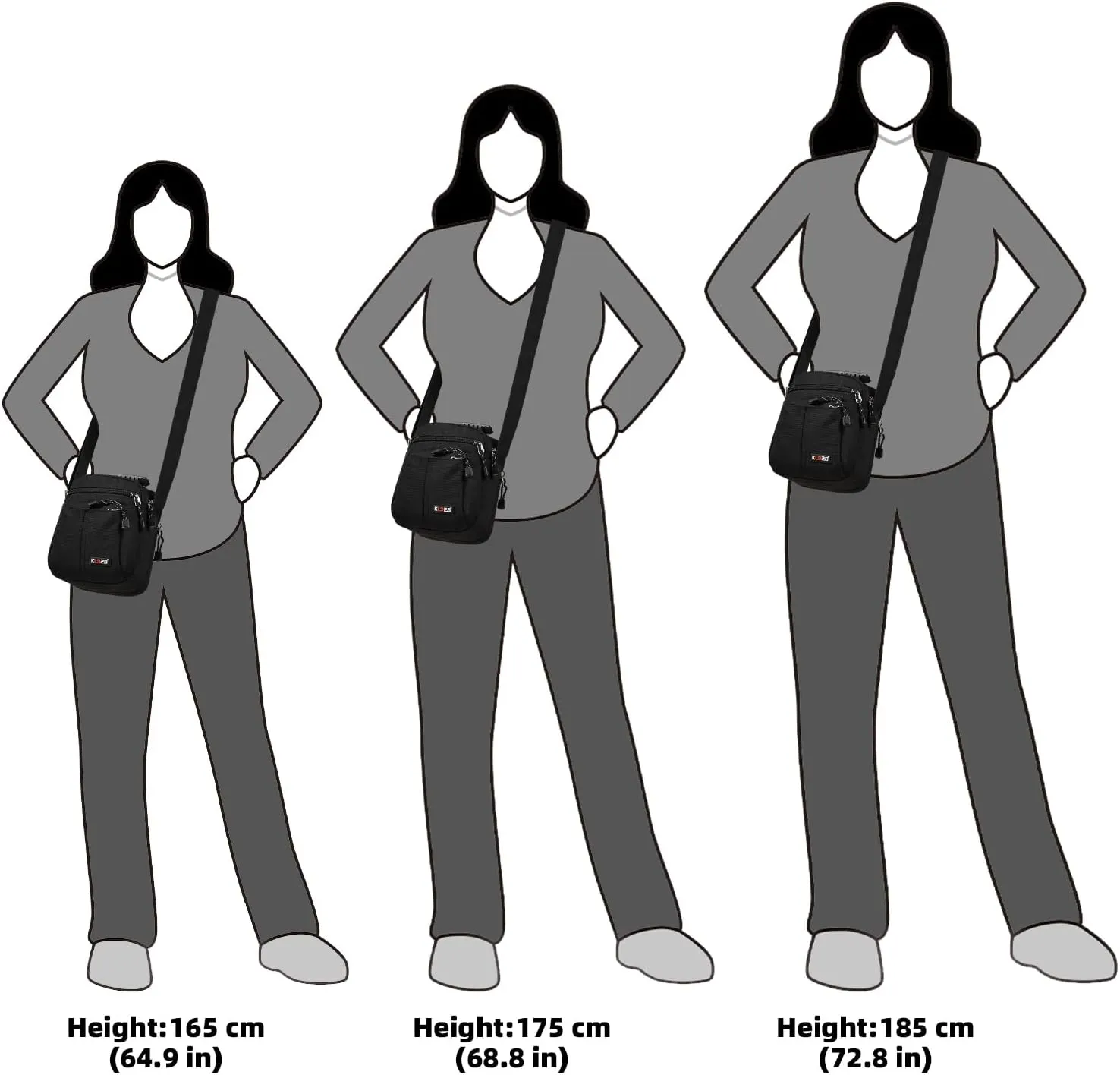KL928 Men's Messenger Bag - Crossbody Shoulder Bags Travel Bag Man Purse Casual Sling Pack for Work Business