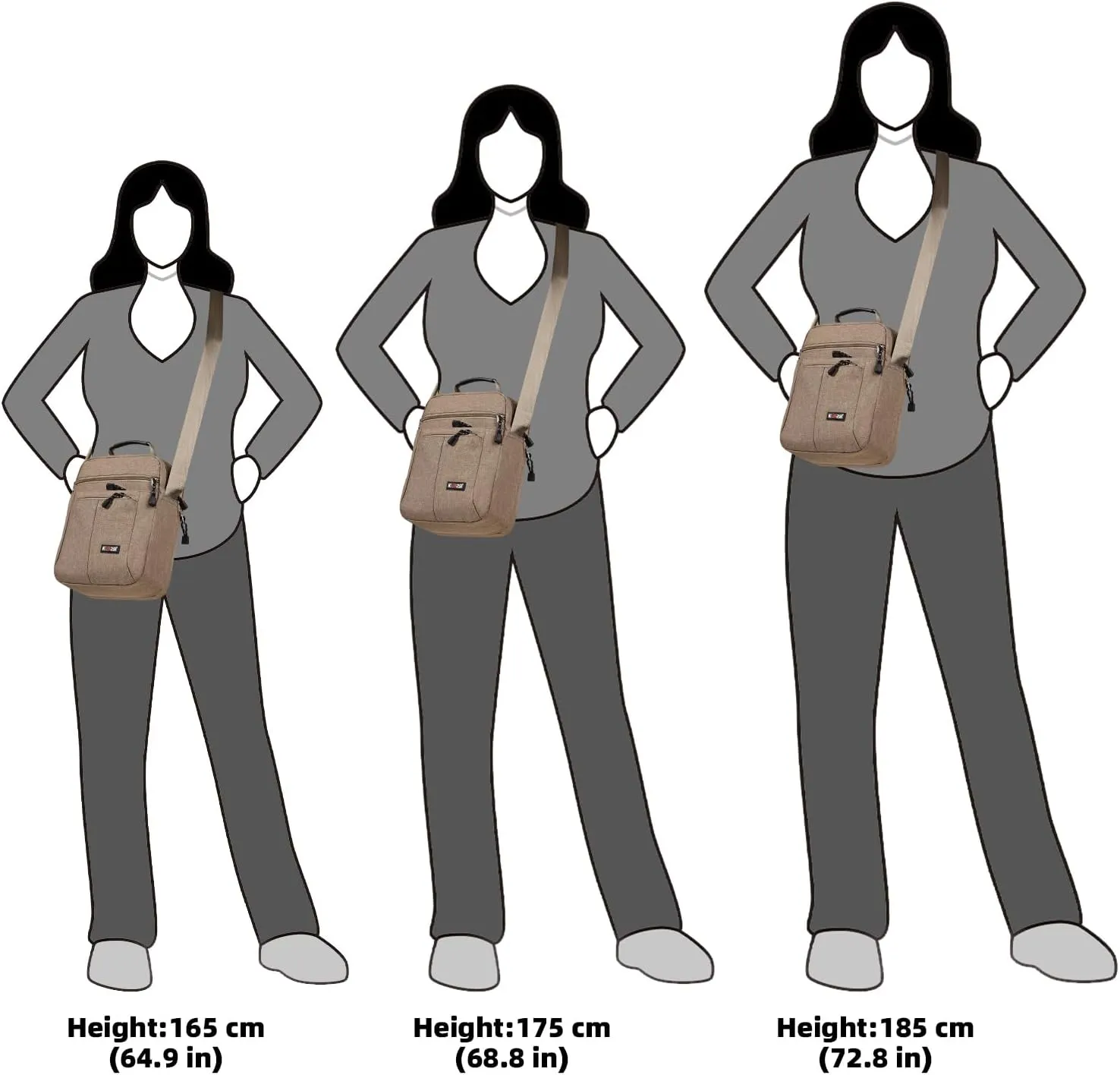 KL928 Men's Messenger Bag - Crossbody Shoulder Bags Travel Bag Man Purse Casual Sling Pack for Work Business