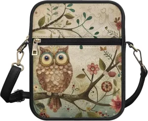 Leather Messenger Bag Womens Sling Bag Crossbody Shoulder Bags Ladies Fashion Zipper Pockets Travel Bag for Gifts