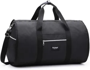 Leisure Travel Duffel Canvas Luggage Overnight Weekend Handbag Foldable Sport Gym Garment Suit Bag Sports Overnight Gym Luggage Weekend Tote Bag (Color : Red) (Color : Black)