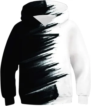 Lovekider Boys Hoodies Sweatshirt Cool 3D Print Pullover with Big Pocket for Kids Fashion Warm Winter 6-16 Years