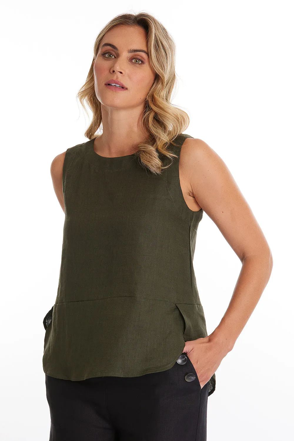 Marco Polo - YTMS44560 S/L Linen Tank