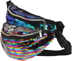Mermaid Purse with Sequin Design Waist Pack for Women Crossbody Bag for Girls Perfect for Outdoor Activities