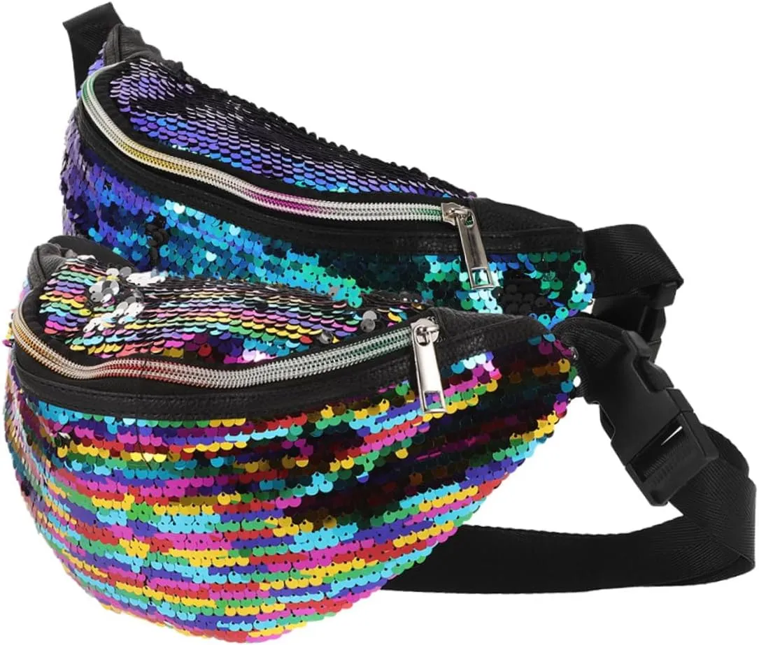 Mermaid Purse with Sequin Design Waist Pack for Women Crossbody Bag for Girls Perfect for Outdoor Activities