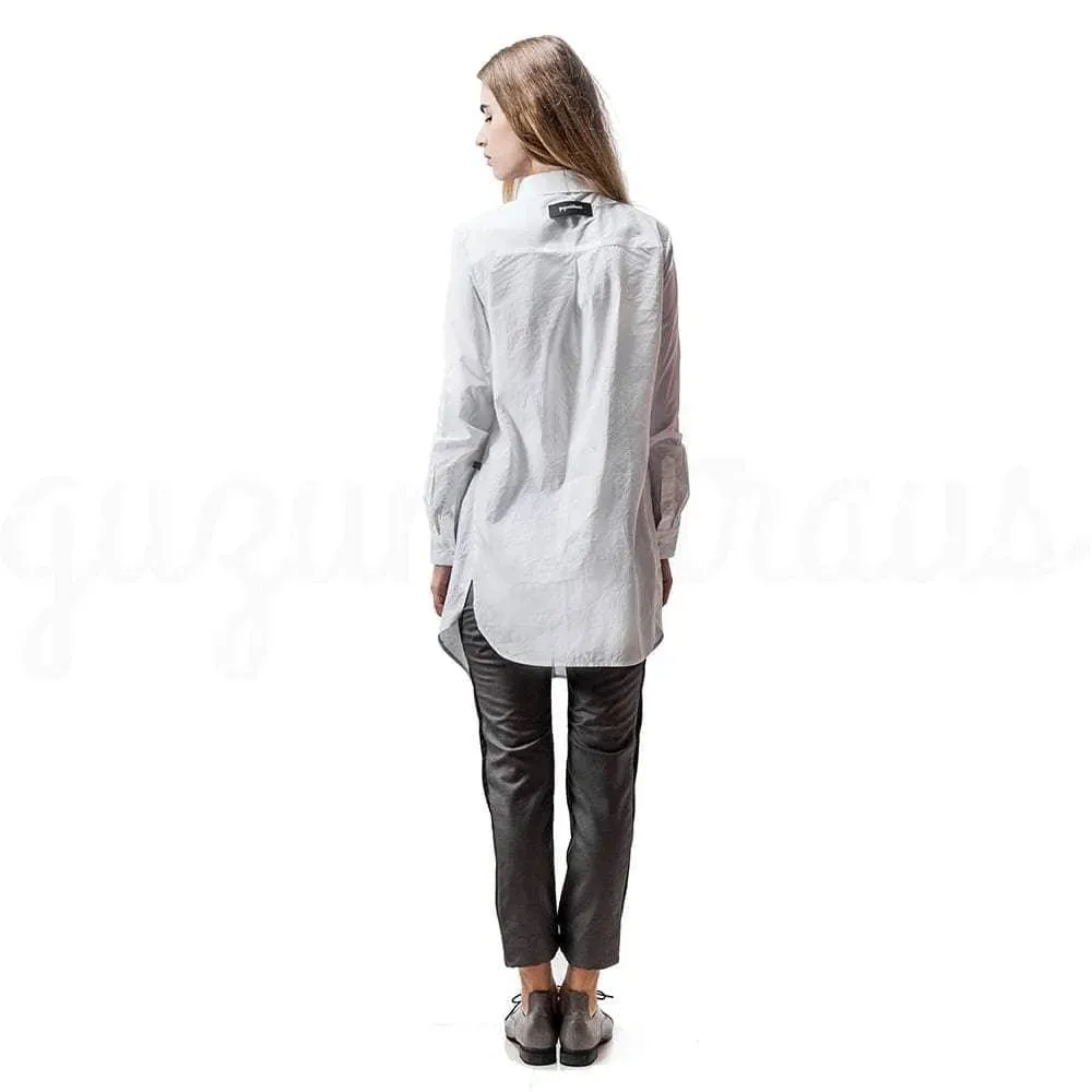 Minimalist Cotton Chemisette Women’s Urban Dress Shirt