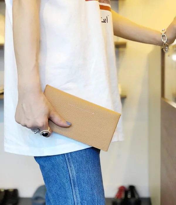 MM6 MAISON MARGIELA/ENVELOPE WALLET(CAMEL)