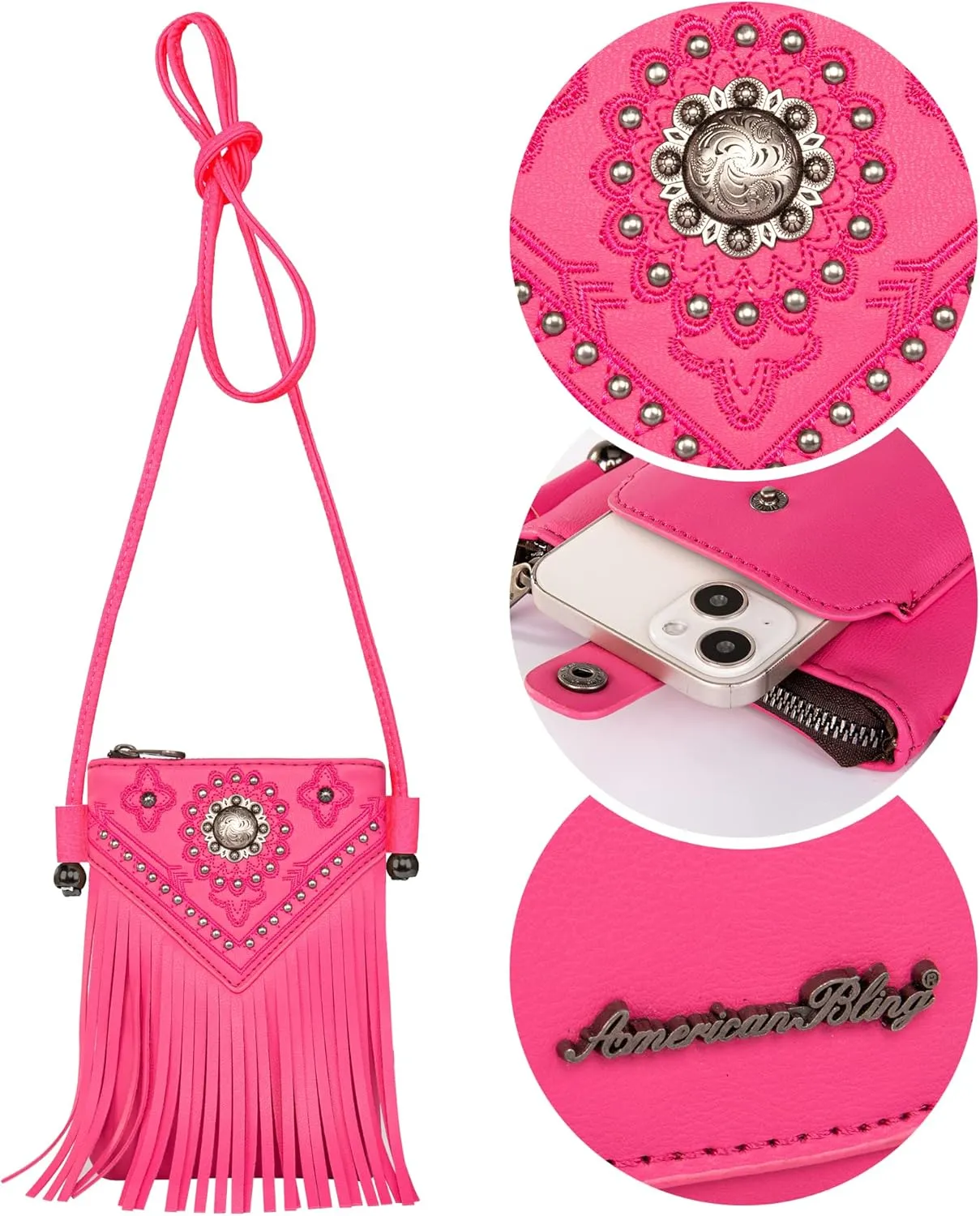 Montana West Small Crossbody Bags for Women Western Cell Phone Purse