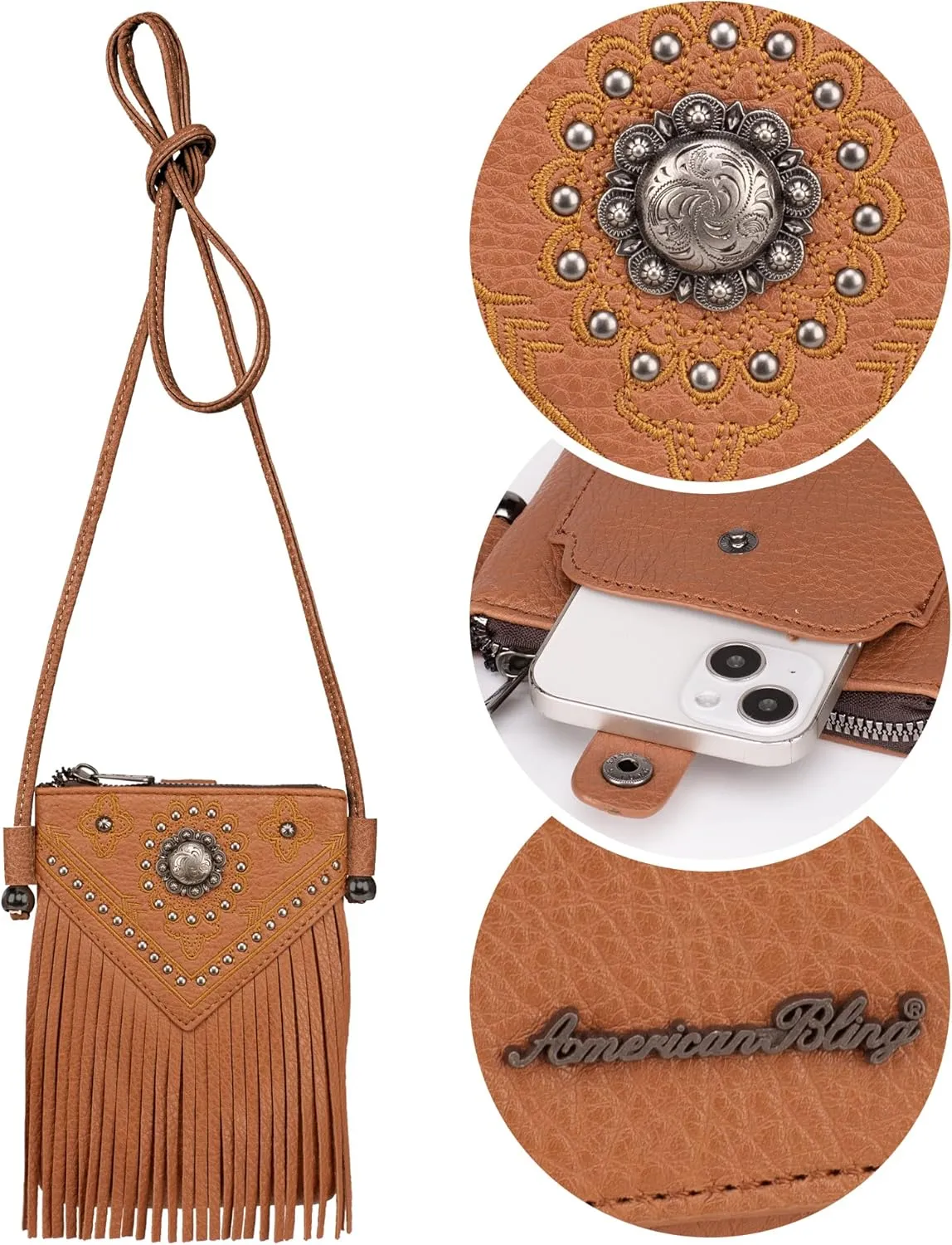 Montana West Small Crossbody Bags for Women Western Cell Phone Purse