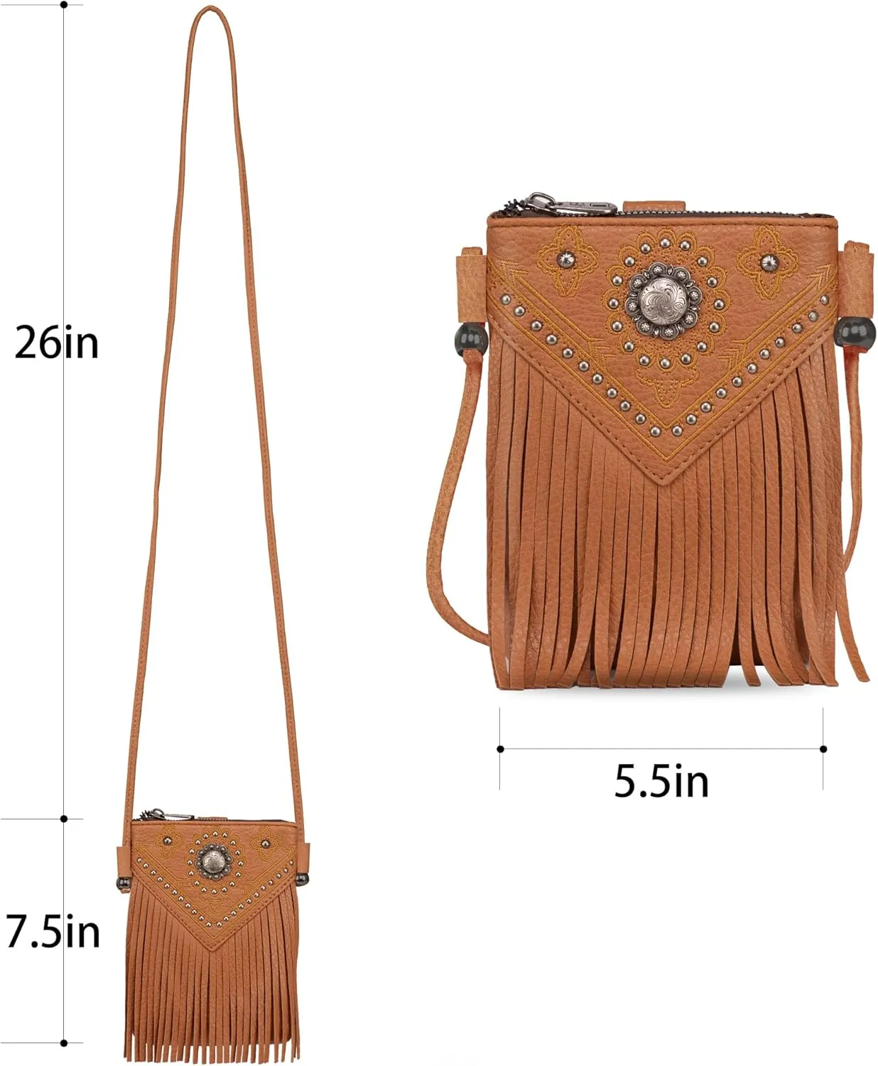 Montana West Small Crossbody Bags for Women Western Cell Phone Purse