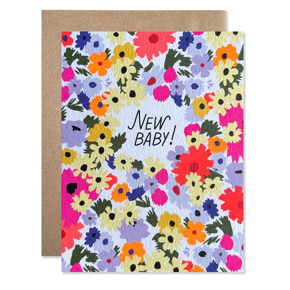 New Baby Martha's Garden Card