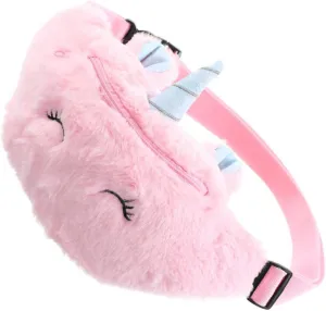 NOLITOY 1pc Unicorn Fanny Pack Fluffy Bag Cute Teen Girl Bum Bag Unicorn Our Furry Belt Waist Bag Fashion Pouch Chest Bag Plush Pink