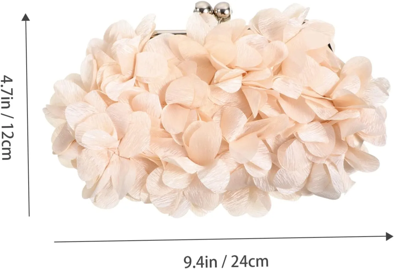NOLITOY Flower Party Bag Navy Clutch Bags Handbag Fancy Bride Bags Dress Bag Purse Wallet Women Flower Wedding
